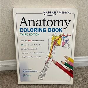 Kaplan Medical Anatomy Coloring Book - Multicolor
